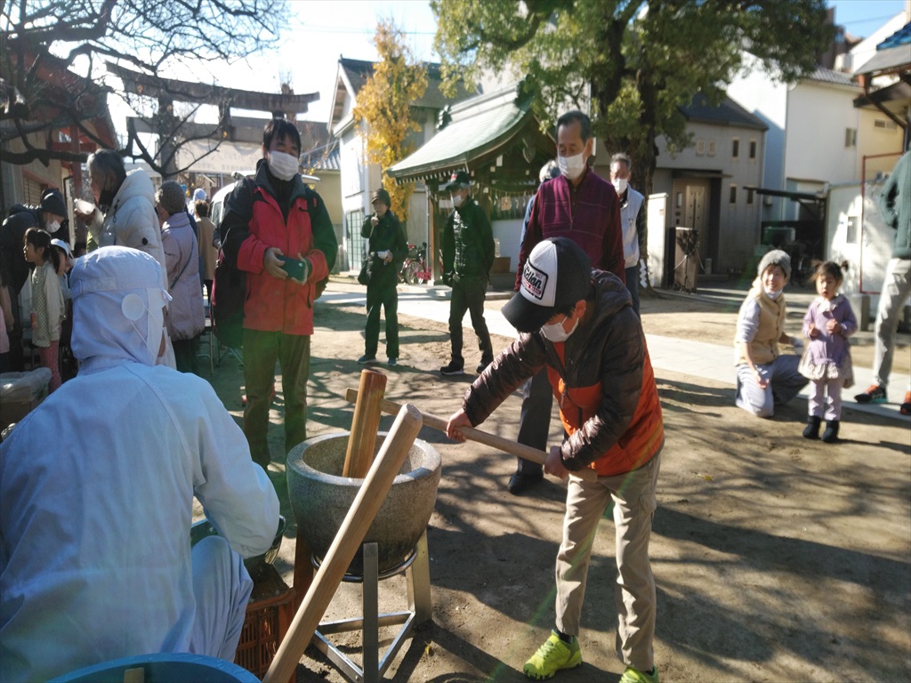 211219お餅つき